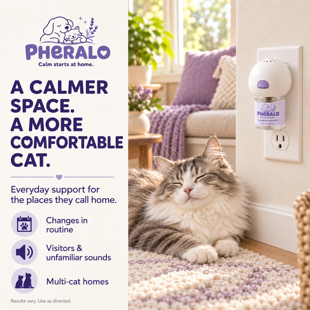 PHERALO Cat Calming Diffuser Kit product gallery image 1