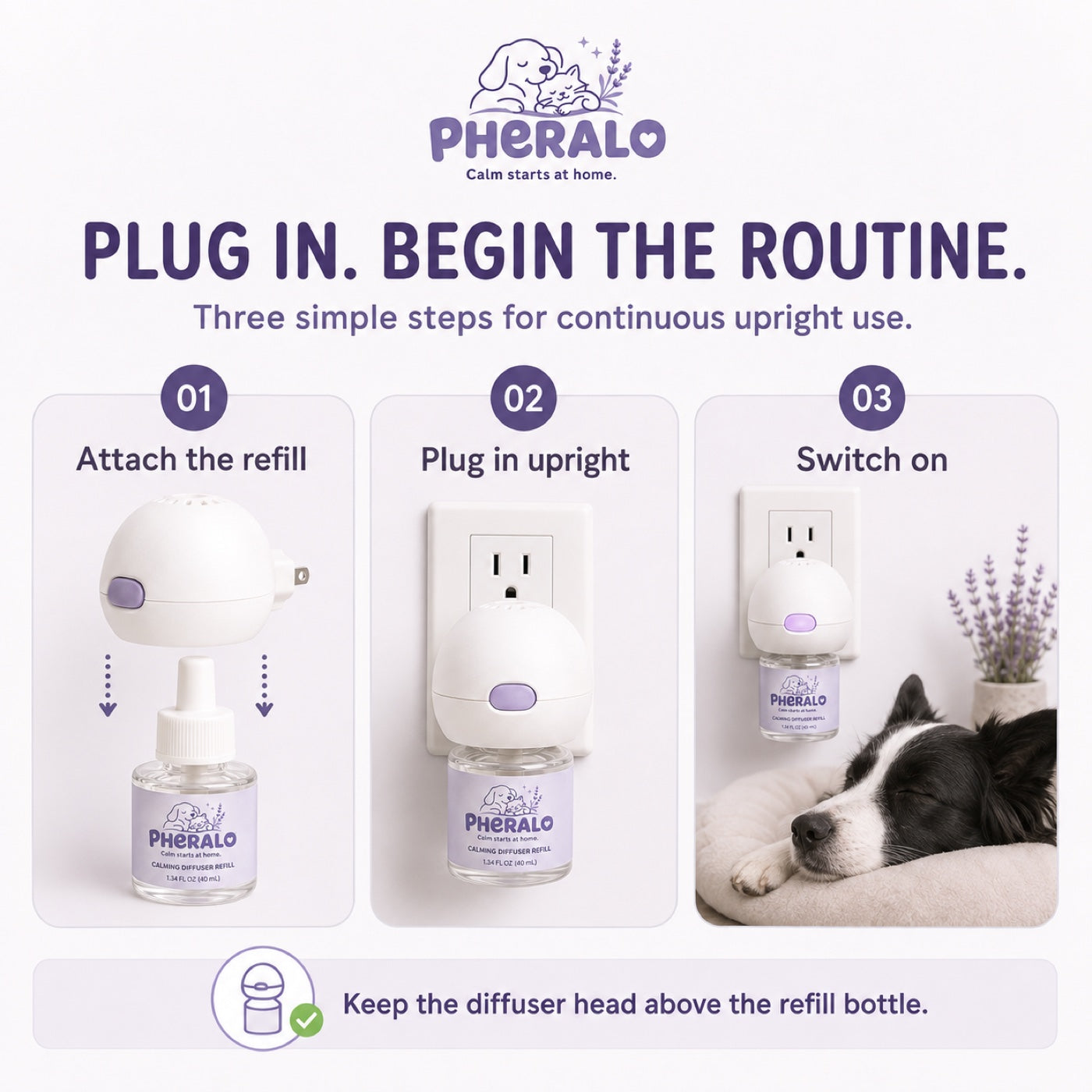 PHERALO Dog Calming Diffuser Kit product gallery image 7
