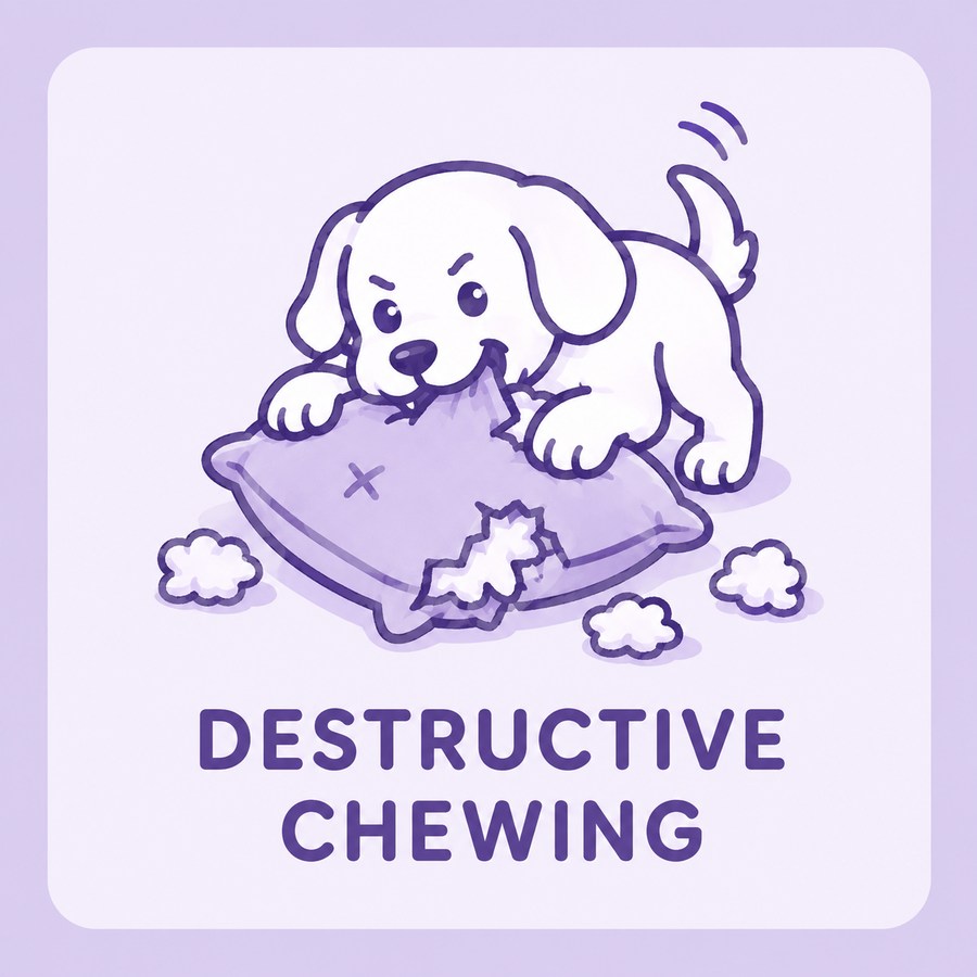 Destructive chewing