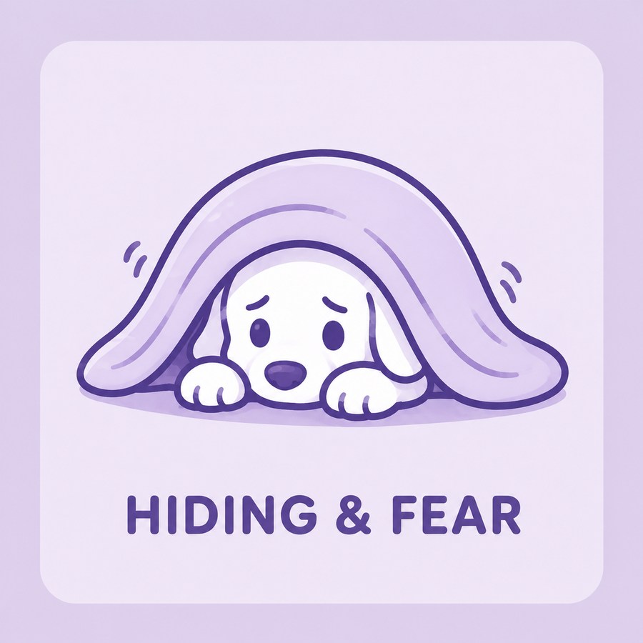 Hiding and fear
